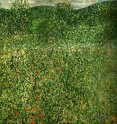 Gustav Klimt blommande falt oil painting